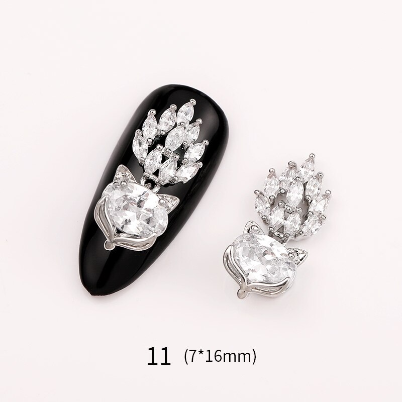 1 Pc 3D décoration d'ongle strass petit papillon fée Bling Nail Art pierres coloré Nail Art accessoires bricolage conseils de