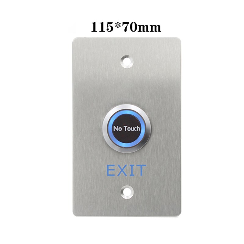 IP68 Waterproof Infrared Sensor Switch No Touch Contactless Switches 304 Stainless Steel Door Release Exit Button With LED
