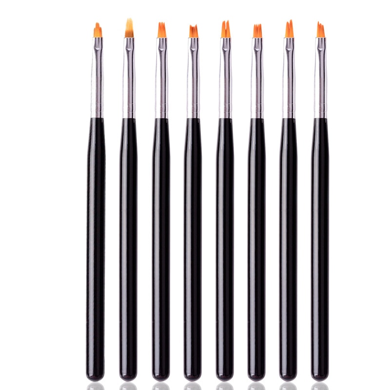 Lápiz de pétalos para uñas, herramientas de manicura de pluma, pincel pintado para decoración de uñas, apto para todas las pieles, 6 formas a elegir, 1 unidad