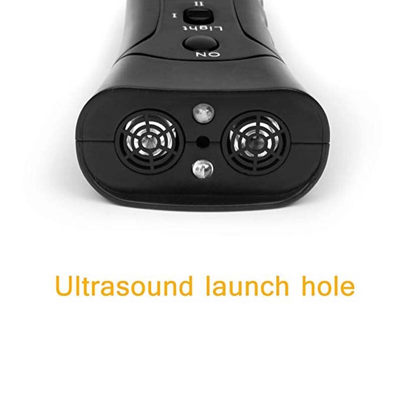 Handheld Dog Repellent Dual Channel Electronic Animal Repellent Handy Ultrasonic Dog Training Pet Bark Stopper for Outdoor