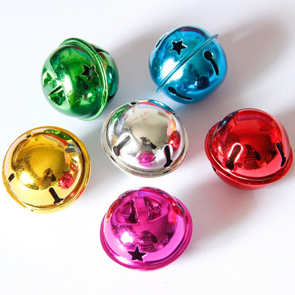 10 stks/partij Mix Kleur Kleine Jingle Bells 30mm Bells Festival Sieraden Decor Thuis Kerst Decoratie Benodigdheden