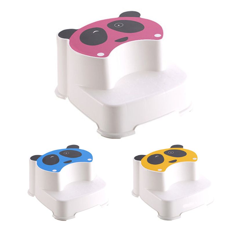 Lasten vauvan kaksikerroksinen jakkara lasten pojat tytöt kylpyhuone taapero wc koulutus liukastumista estävä jakkara