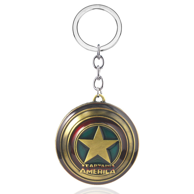 Thor Hammer Metall Schlüsselanhänger Film Schmuck Schlüsselanhänger Cosplay Stütze Schlüsselhalter für Fans Tasche Ornament Auto Anhänger: Silber