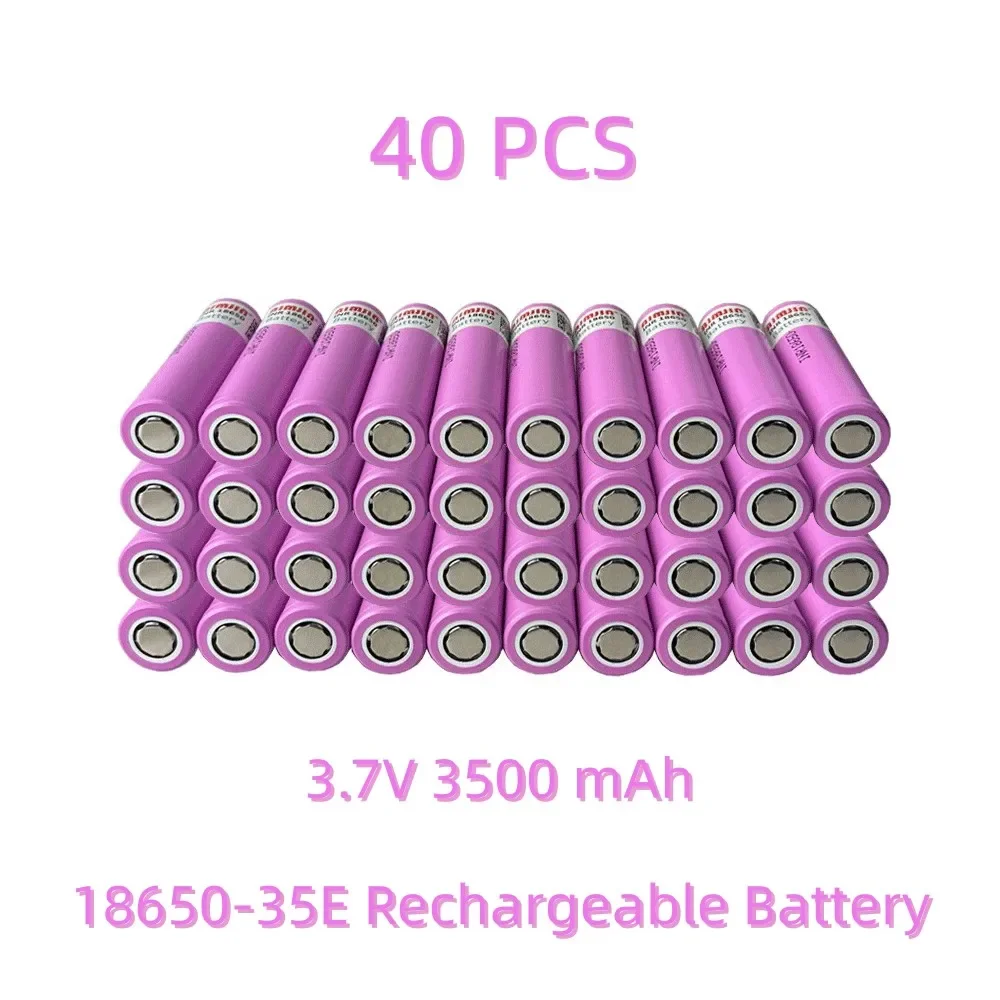 35E original power 18650 lithium battery 3500mAh 3.7v 25A high power INR18650 for electrical tools Full capacity