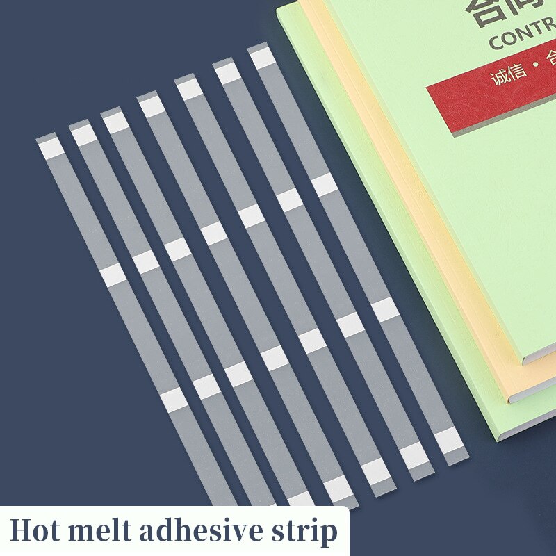 Melt Bindung Maschine Kleber Streifen 2-36mm Klebebindung Maschine Film Vertrag Bieten Umschlag Dichtung Büro Bindung liefert