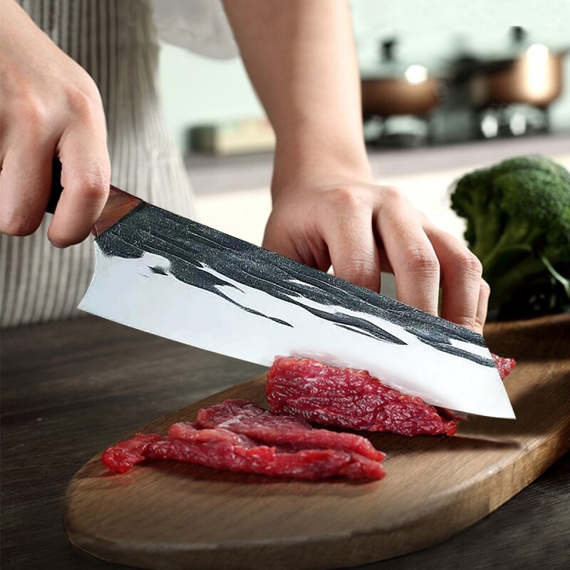 Household Forged Kitchen Knives Japanese Style Butcher Knife Master Chef Stainless Steel Sushi Small Cleaver Meat Cook Knives