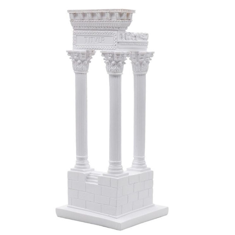 Europäische Alten Griechischen Tempel Statue Harz Antiken Gebäude Skulptur Zimmer Dekor Fengshui Ornament Hause Dekoration Zubehör