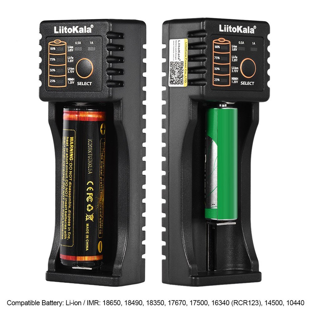 Liitokala Lii-100 Batterij Oplader Voor 18650 26650 4.35V / 3.2V / 3.7V / 1.2V Rechareable Batterij