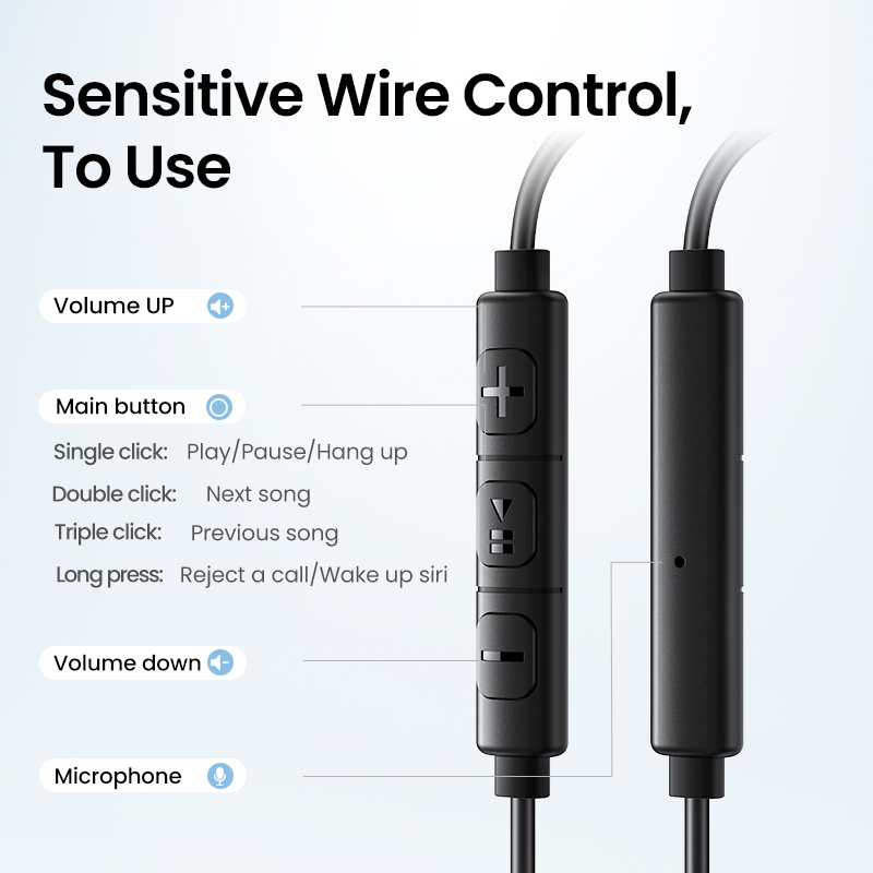 UGREEN Auriculares semiabiertos con cable USB tipo C de 3,5 mm con micrófono, auriculares con cable, auriculares estéreo HiFi, para la mayoría con conector de 3,5 mm