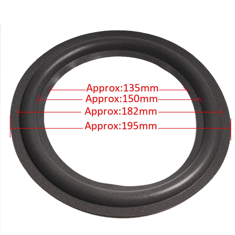 8Inch Speaker Surround Woofer Speaker Foam Side Bass Loudspeaker Repairable Part Accessories A Pair