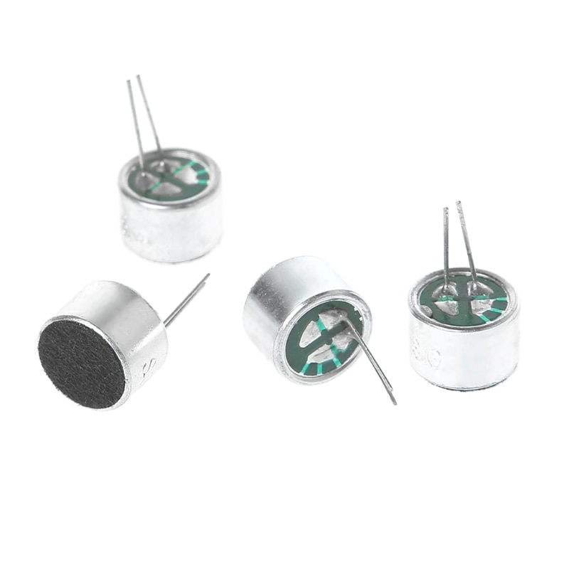 10 Stks/partij Met 2 Pin Kabels Capsule Electret Condensator Microfoon 9767 Mic QX2B