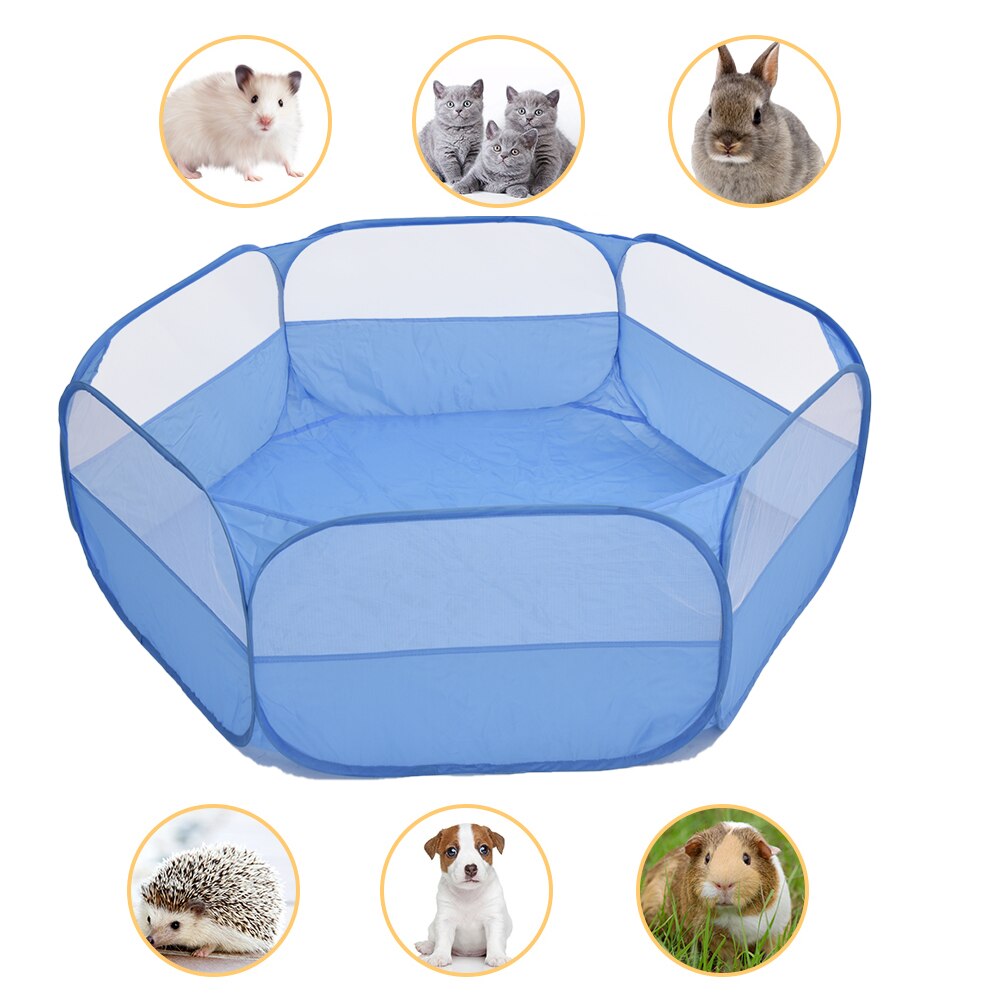 Pet Playpen Portable Open Small Animal Tent Game Fence For Hamster Guinea Pigs Indoor Outdoor