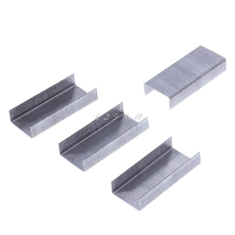Grapadora de encuadernación, 1000 unids/caja de grapas de Metal n. ° 12 24/6, para oficina, oficina, suministros de papelería escolar