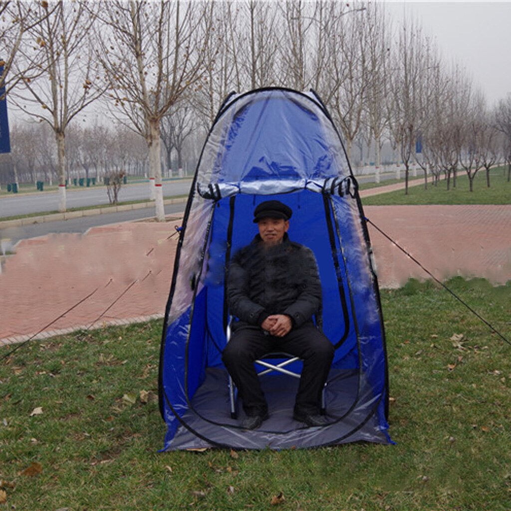 Outdoor 1 Person Up Tent Weather Pod Sports Shelter Hiking Backpacking Waterproof, PVC