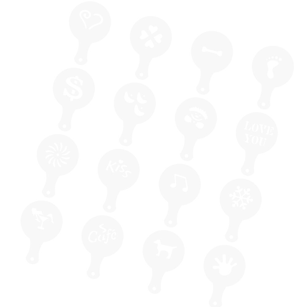 1 Set Special Coffee Duster Coffee Printing Model Coffee Shaker Stainless Steel Coffee Flour Sifter for Kitchen Home Ca