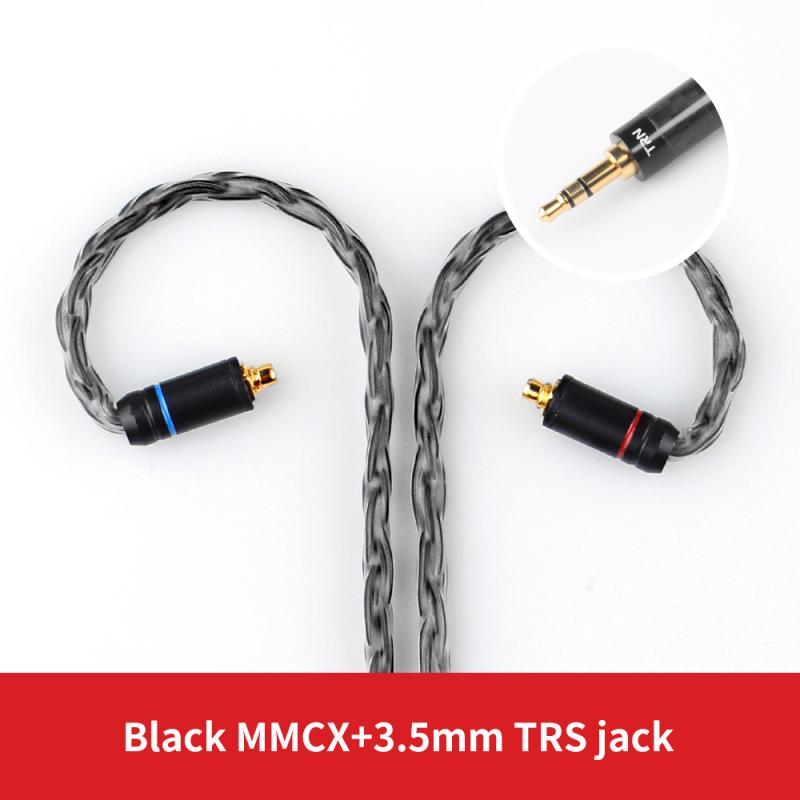 16 core-strand Silver Plated Balanced Cable To 0.75 0.78 2pin/mmcx Connector Hifi MMCX Upgrade Cable For TRN V80/KZ/TFZ: 03