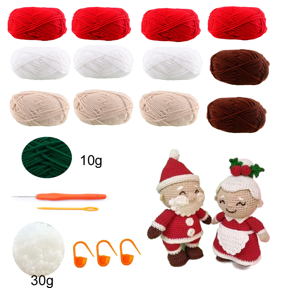 Joli Gril Crochet Kit poupée bricolage tricot amigurumi Crochet animaux kits noël chat chien lapin jouet oiseau insecte fait à la main: vert militaire