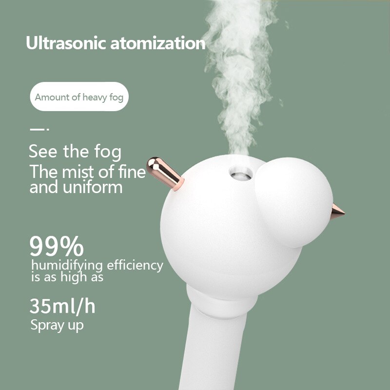 Eloole bærbar usb fugl kjøretøy montert luftfukter renser forstøver ultralyd forstøvning ubegrenset kapasitet