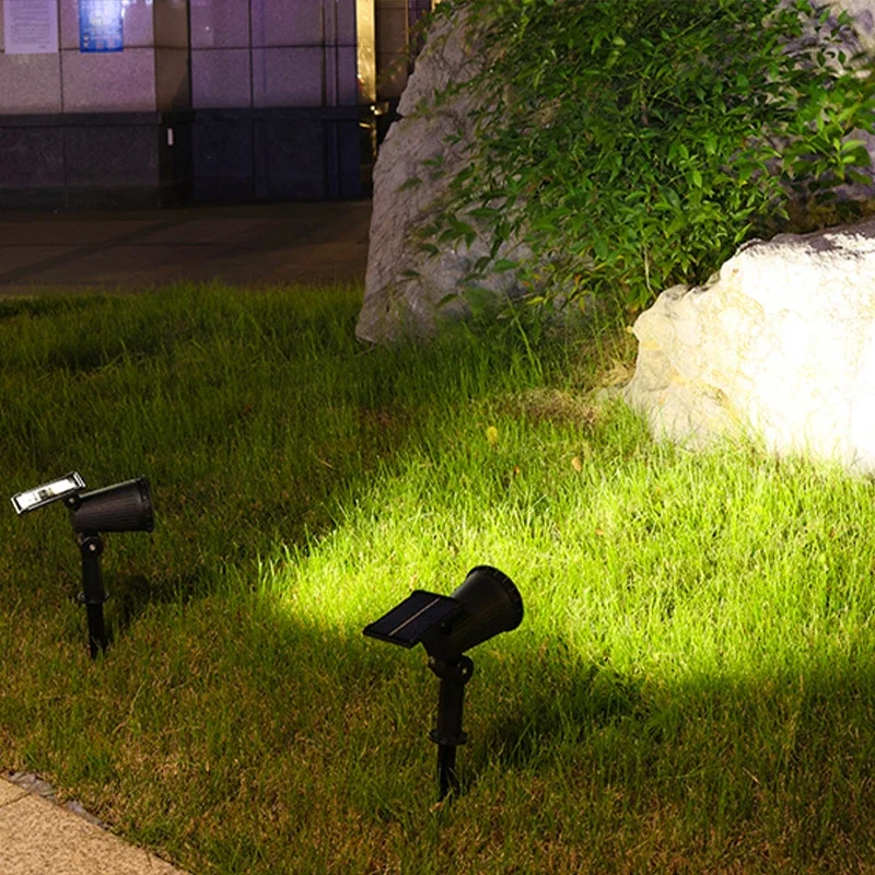 9/4 LED Solar LED-lichtspots Buiten IP65 Waterdichte verlichting Helderheid instelbaar voor tuin Achtertuin Oprit Patio Decor