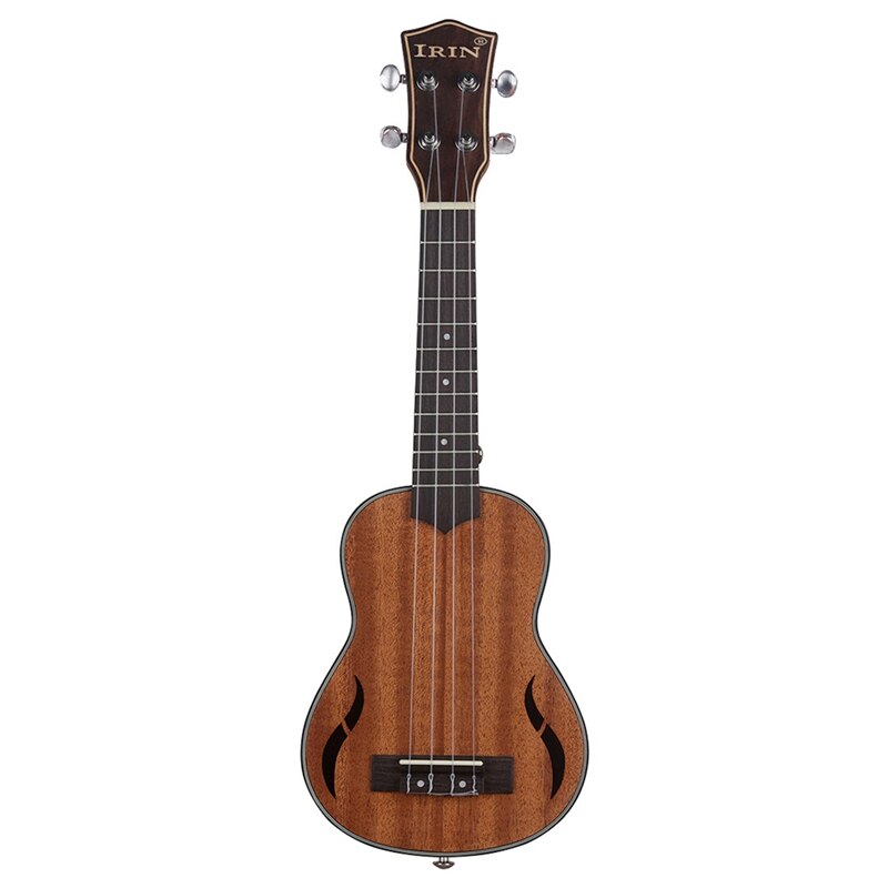 Irin sopraan ukelele 21 inch walnoothouten akoestische gitaar ukelele mahonie toets hals hawaii 4- snarige gitaarra houtkleur