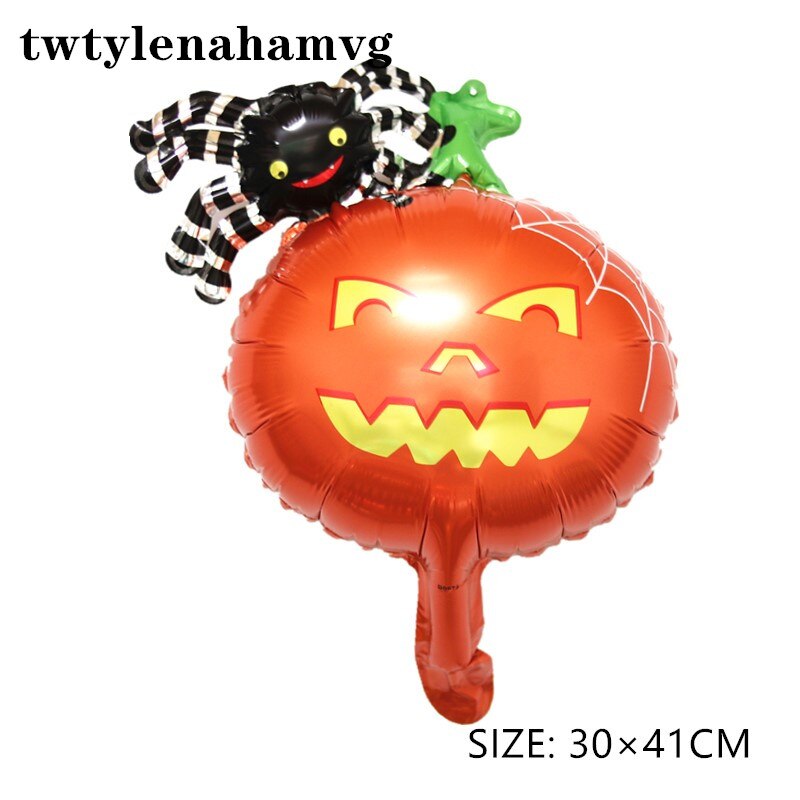 Couleur Mini taille Halloween dessin animé modèle 18 pouces rond feuille d'aluminium ballon préféré des enfants fête décoration jouet: 20 mini size