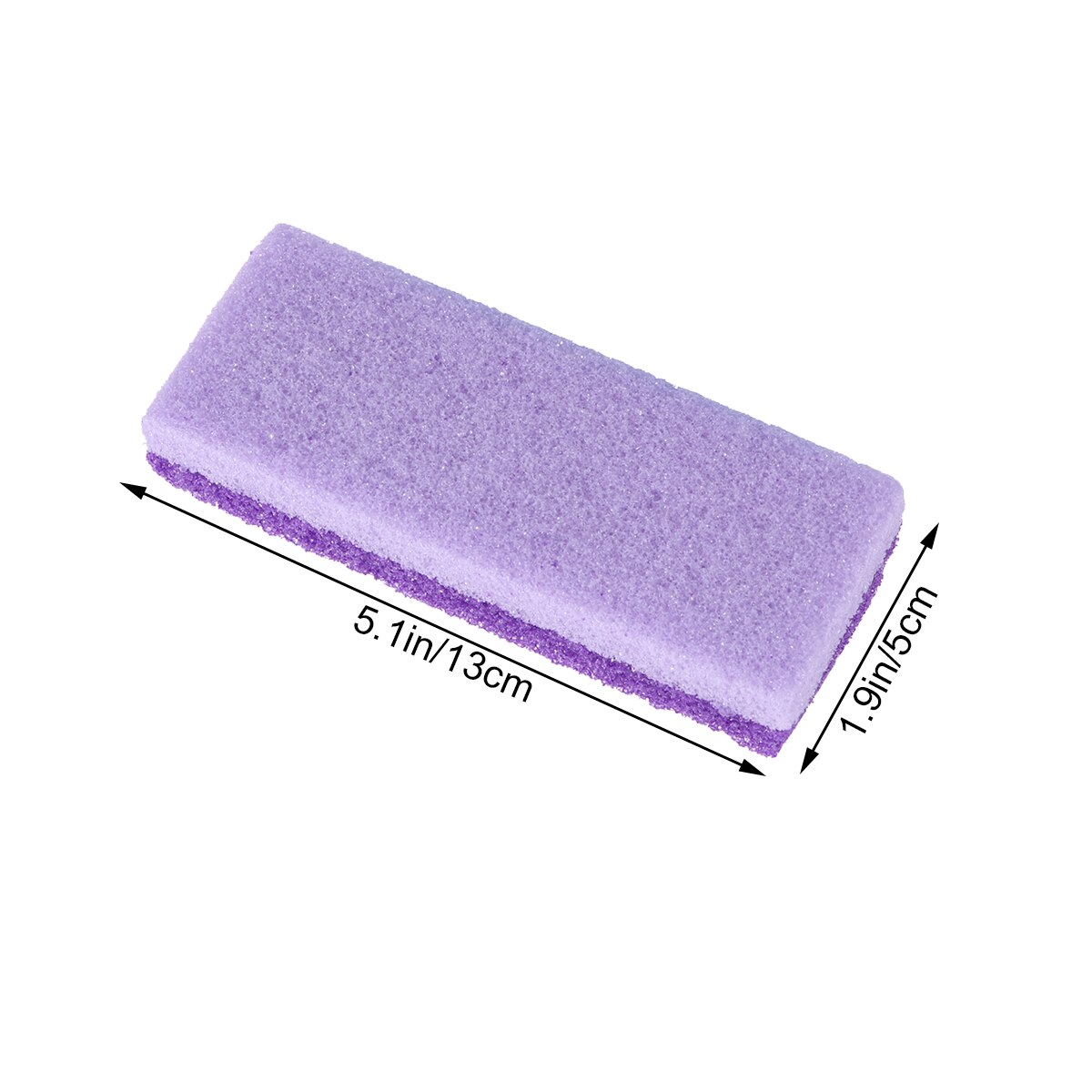 2pcs Pumice Stone Foot Care Exfoliator Pedicure Tool Foot Sponge Block Callus Remover Scrubber Dead Hard Skin (Random Color)