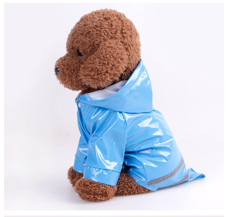 Chubasquero reflectante para perros y Chihuahua, chaqueta para perro impermeable con capucha,