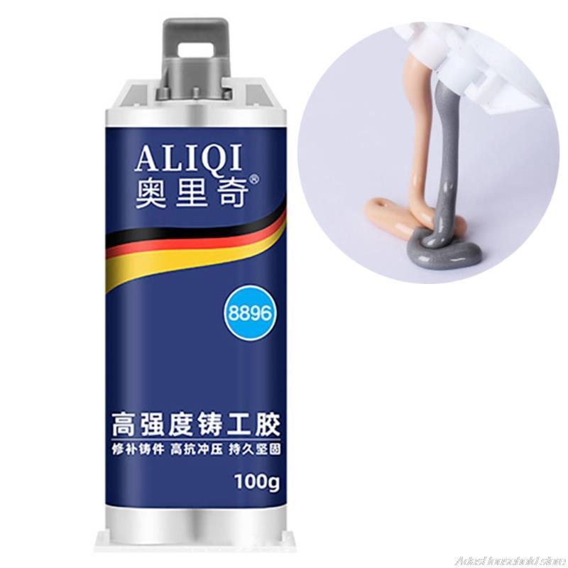 Pegamento de reparación de Metal resistente al calor Industrial, pasta de reparación de Metal de soldadura en frío, adhesivo estructural acrílico de doble potencia,