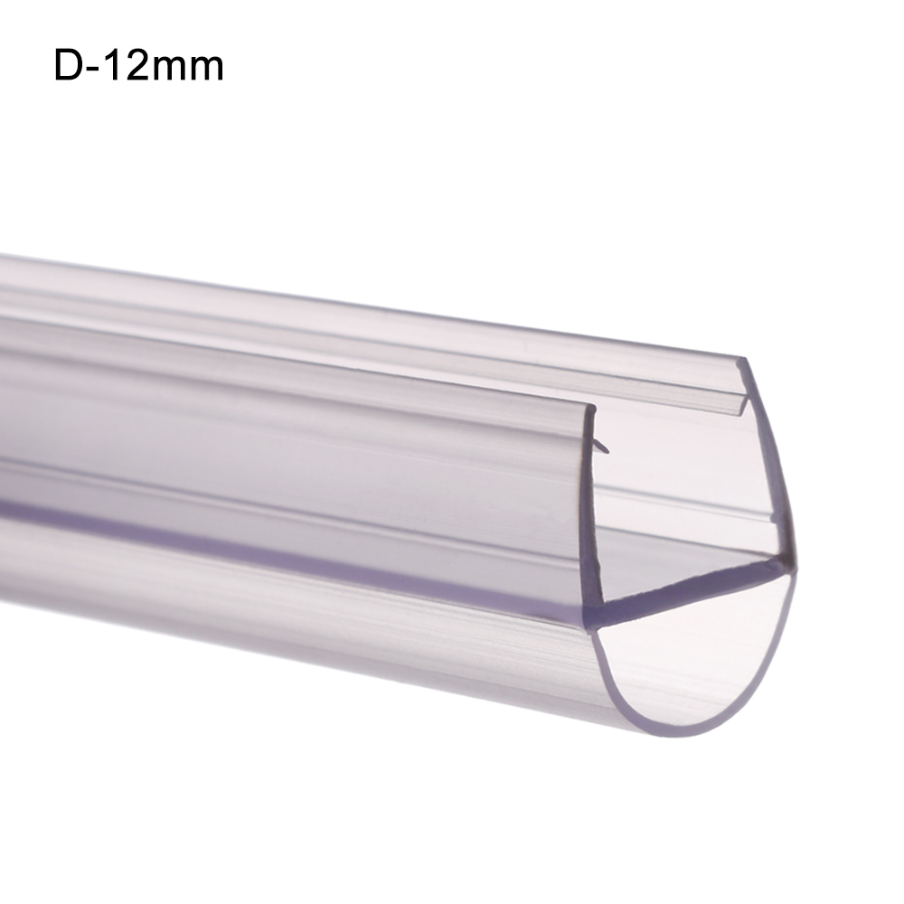 Gennemsigtig anvendelig bad bruser skærm dør tætningsliste 4 to 12mm tætningsspalte vindue dør trækliste tætningslister hardware: D -12mm