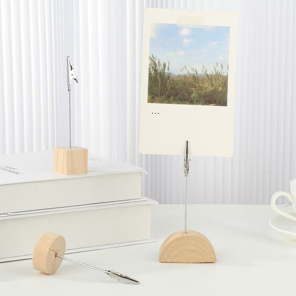 Pinces à documents de forme carrée, décoration de bureau, support de dossier de messages, carte de Place, Clips de Photos, support de chiffres de Table