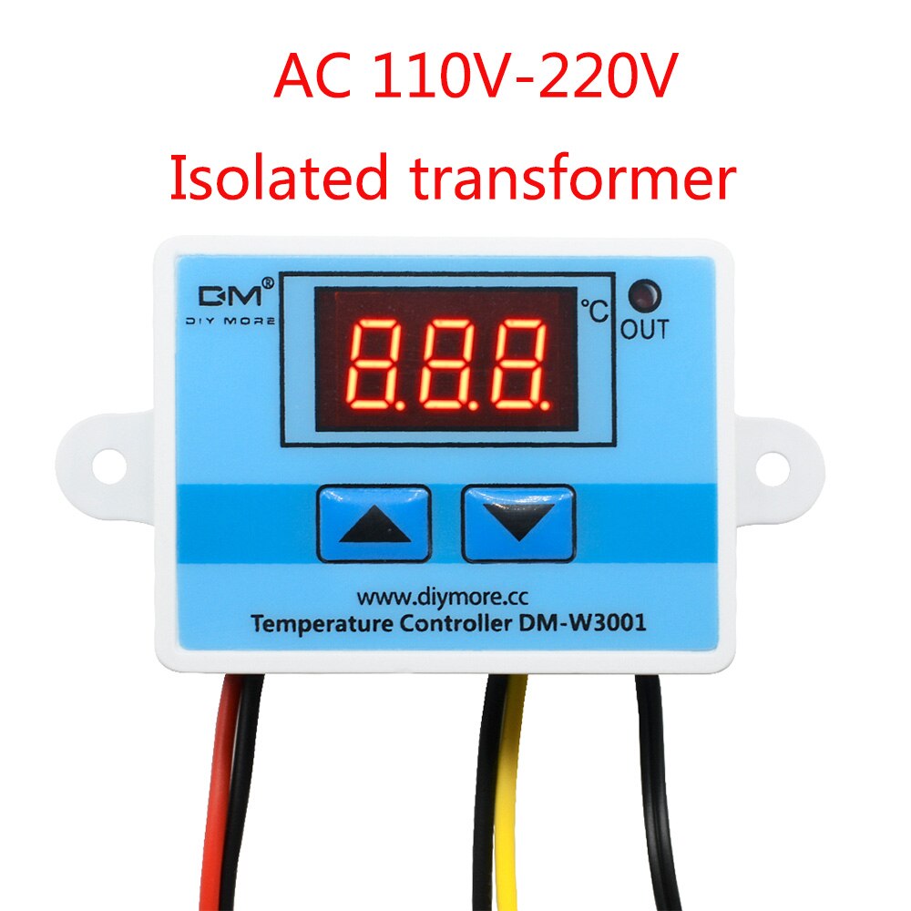 W3001 110V 220V 12V 24V Digital Temperature Controller Thermostat Thermoregulator Aquarium Incubator Water Heater Temp Regulator: Isolated transformer