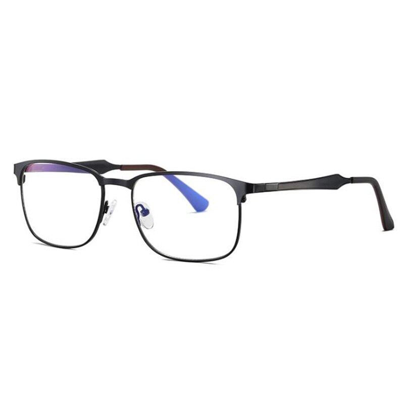 RBENN gafas de ordenador de negocios para hombres, gafas de bloqueo de luz azul de para hombres, gafas de juego Anti luz azul UV400: Matte Black