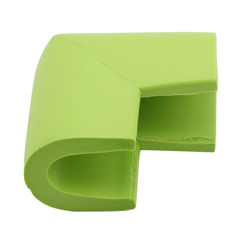 10 Pcs/Pack Baby Child Safety Anti-Collision Corner Guards Thicken Rubber Protection Sleeve Furniture Edge Corners Cover Caps: Grass green