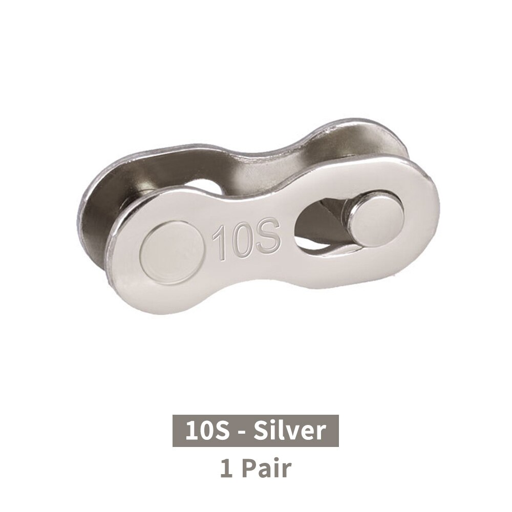 1 Paar Bike Chain Quick Link Voor 6/7/8/9/10/11/12 Speed Ketting mtb Racefiets Aansluiten Master Link Ontbrekende Quick Connector: 10S Silver 1 pair