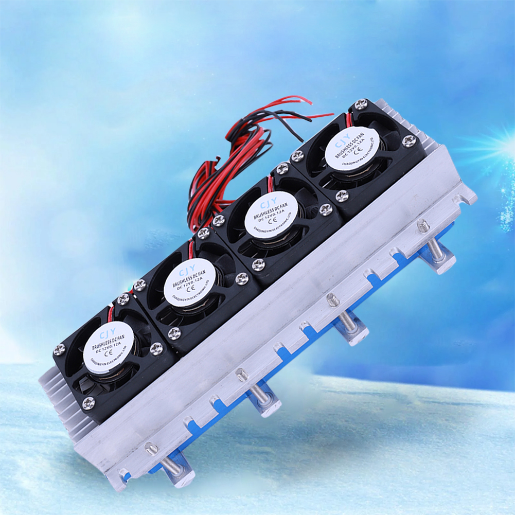Enfriador termoeléctrico de 288W, sistema de refrigeración de aire acondicionado Semiconductor DIY de 12V CC, Enfriador de refrigeración termoeléctrico Peltier