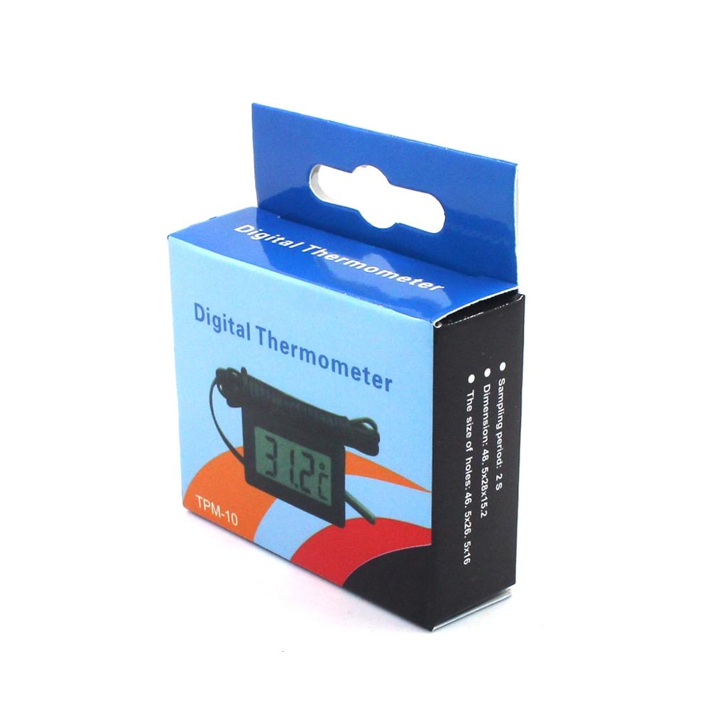 -50 to 110 Digital Thermometer Mini LCD Display Meter Fridges Freezers Coolers Aquarium Chillers Mini 1M Probe Instrument