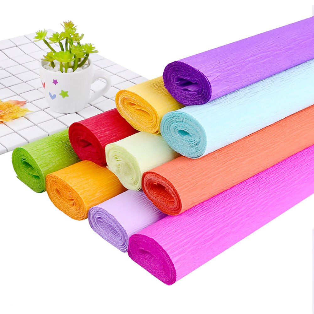 Origami Gefältelt Krepp Papier DIY Blume Machen Verpackung Falten Scrapbooking Dekoration Handwerk Papier Sscrapbooking Papier Handwerk DIY