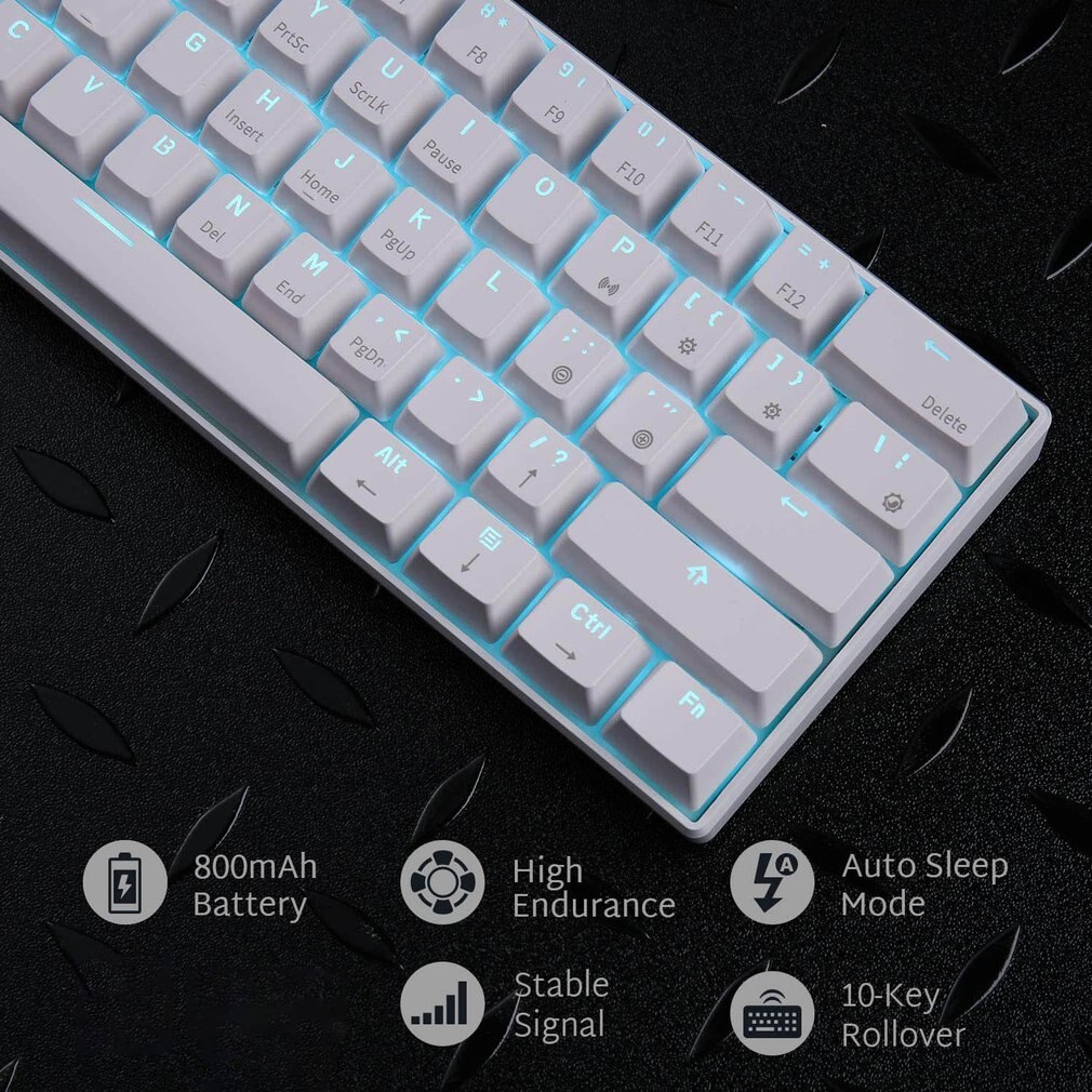 RK61 Backlight Keyboard Ergonomic USB Wired Gamer LED Gaming Gamer Mechanical Feeling Keyboard For PC Computer