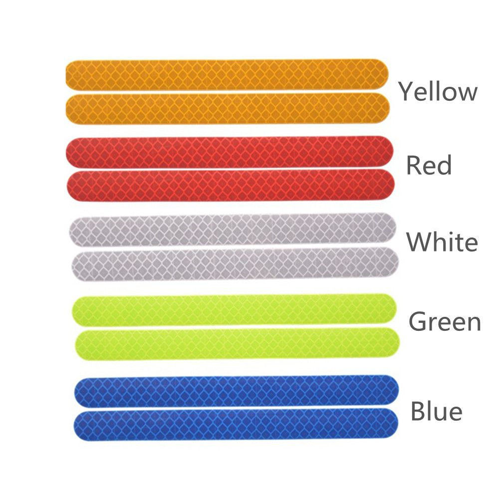 2Pcs Car Reflector Rearview Mirror Reflective Sticker Truck Vehicle Strip Tape Waterproof DIY Car Exterior Styling Accessories