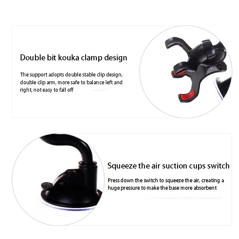 Telefoonhouder standaard voor gitaar autohouder zuignappen gitaarstandaard autohouder 360 horloge songteksten liedje autohouder zuignap