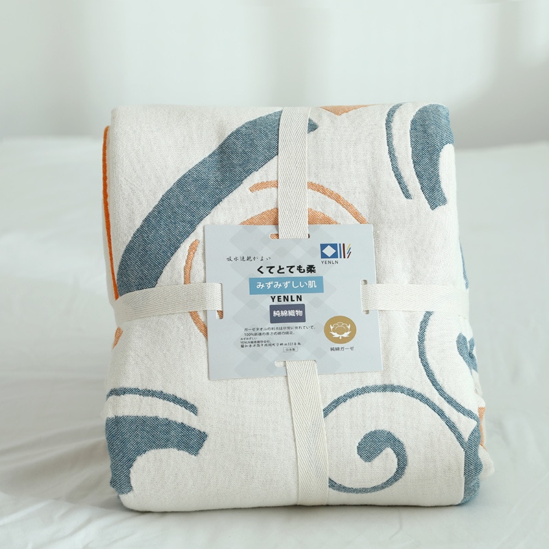 100%  bomull muslin sommar filt säng soffa kasta andas chic indisk stil mjuk kasta för picknick resor användning