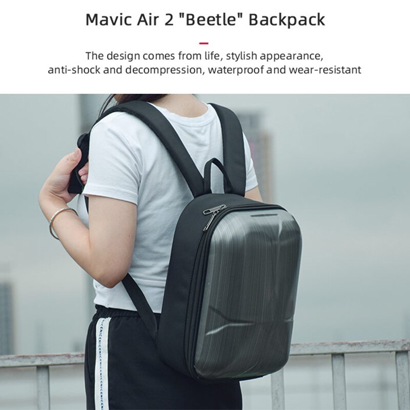 Mochila para DJI Mavic Air 2, bolsa de transporte de carcasa dura, mochila, funda impermeable, mochilas antigolpes