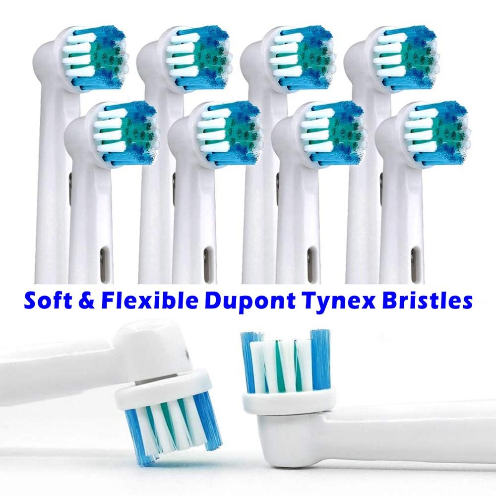 20 stk. /4 stk. udskiftning af tandbørstehoveder elektrisk børste, der passer til orale b braun modeller, power triumf præcision ren