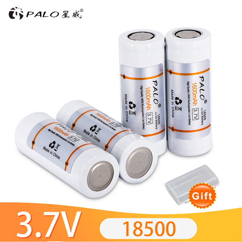 PALO 1.2V AA/AAA Rechargeable Ni-MH Batterie + 3.7V Rechargeable LI-ION battery 16350/16340 18500 18650 14500 Holder Storage Box