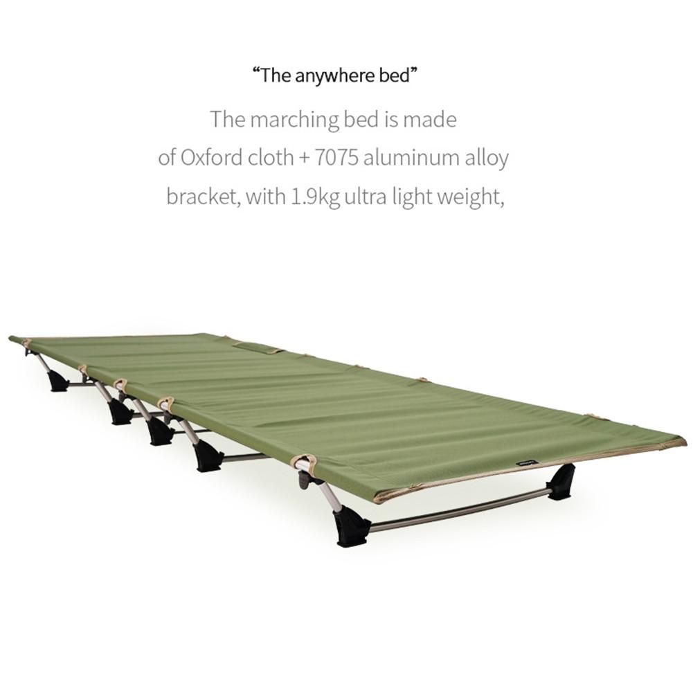 Folding bed Camping Cot Bed Ultralight Portable Compact for Outdoor Travel Base Camp Hiking Mountaineering Camping Cot Bed