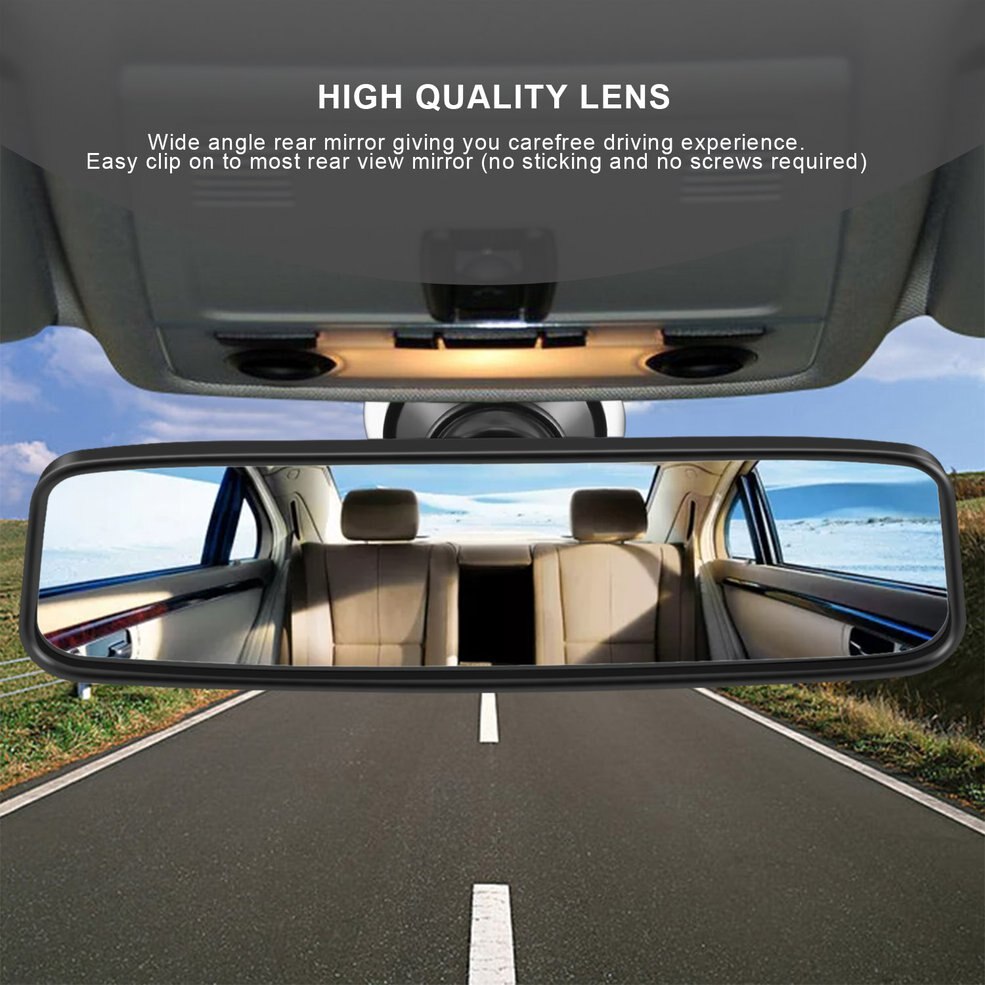 Universele auto achteruitkijkspiegel, groothoek achteruitkijkspiegel, auto binnenspiegel met pvc zuignap czc -100