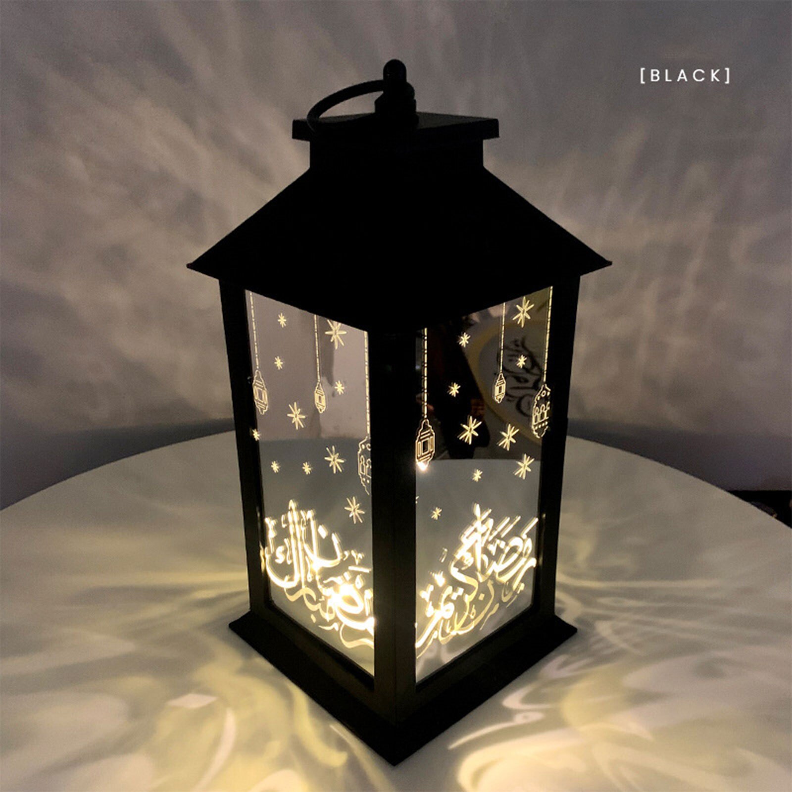 Newset Eid Mubarak Ramadan Decoraties Voor Huis Paleis Lantaarn Led Licht Kaarsen Ornamenten Lamp Ramadan Kareem