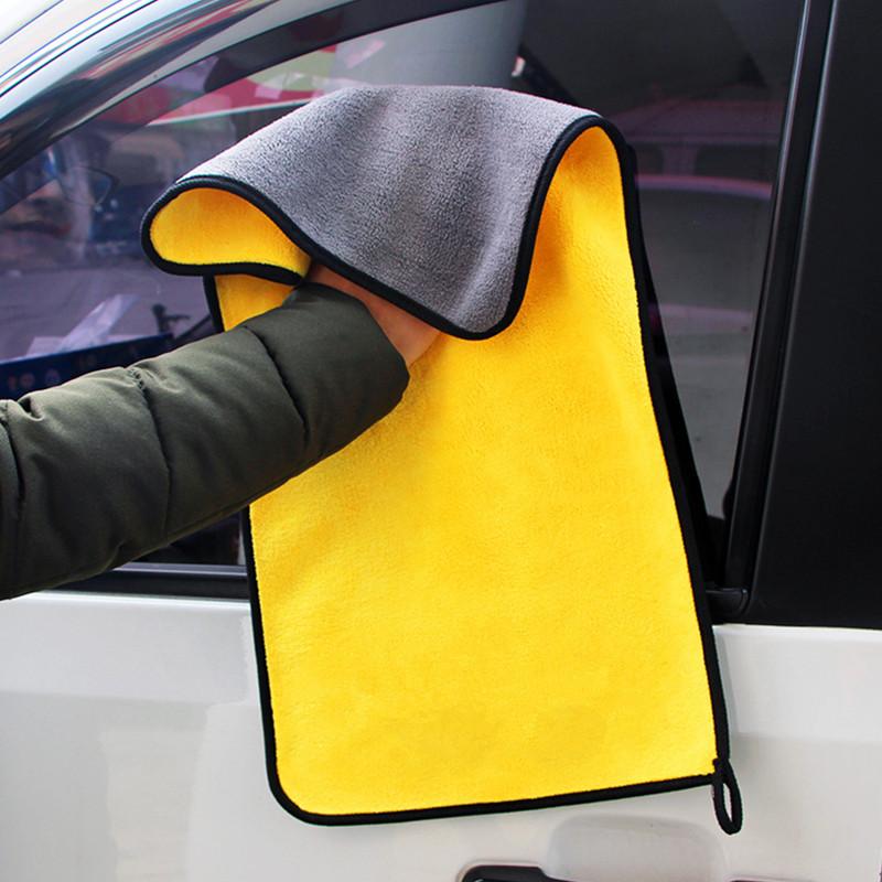 1PC 30x3 0/40/60CM Auto Waschen Mikrofaser Handtuch Auto Reinigung Trocknen Tuch Rosa Lila Auto pflege Tuch Detaillierung Plüsch Auto Waschen Handtuch: Blau / 30x40cm