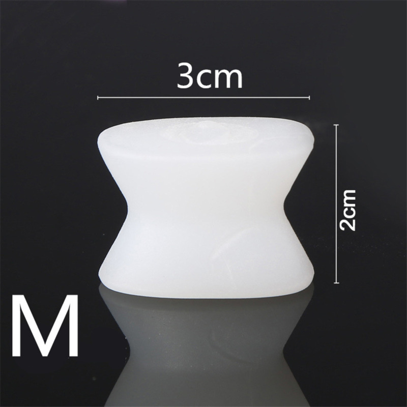 Siliconen Voet Vinger Teen Separator Versteller Hallux Valgus Pedicure Corrector Voeten Zorg Bunion Bot Duim Valgus Beschermer: plum