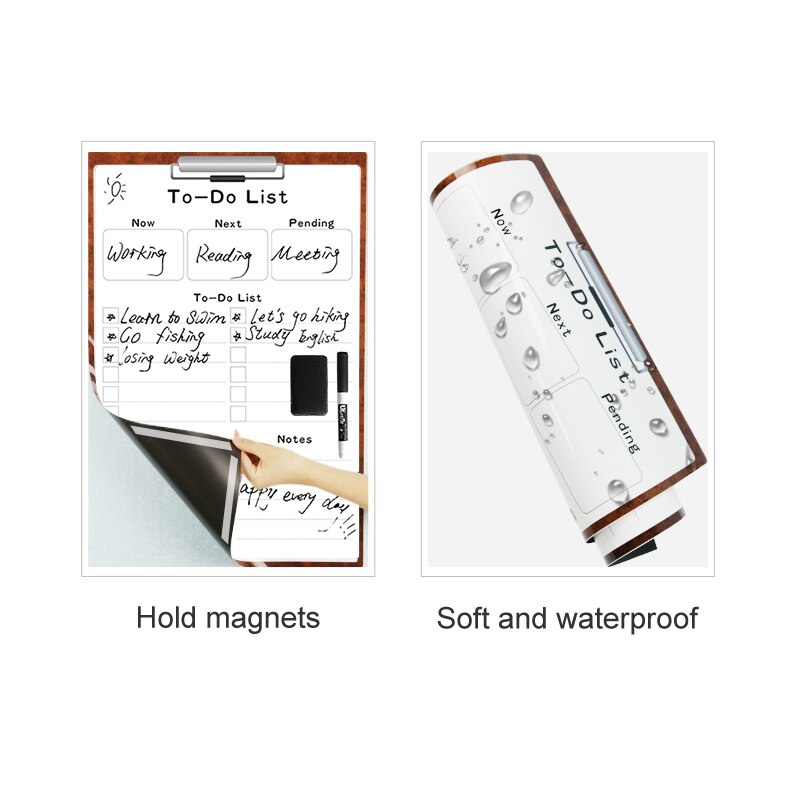 Removable Wall Sticker To-Do list Weekly Daily Planner Schedule Calendar Children Study Chore Chart Writing Message Memo Board